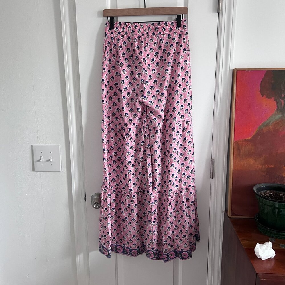NWT Mary Marshmallow Printed Flowy Wide Leg Pant - Picture 2 of 5